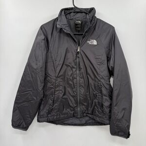 The North Face Womens S/P‎ Black Puffer Jacket Lightweight Insulated Full Zip